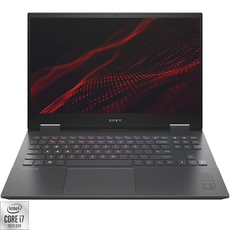 Laptop Gaming HP OMEN 15-ek1009nq cu procesor Intel® Core™ i7-10750H, 15.6", Full HD, 144Hz, 16GB, 512GB SSD, NVIDIA GeForce RTX 3060 6GB