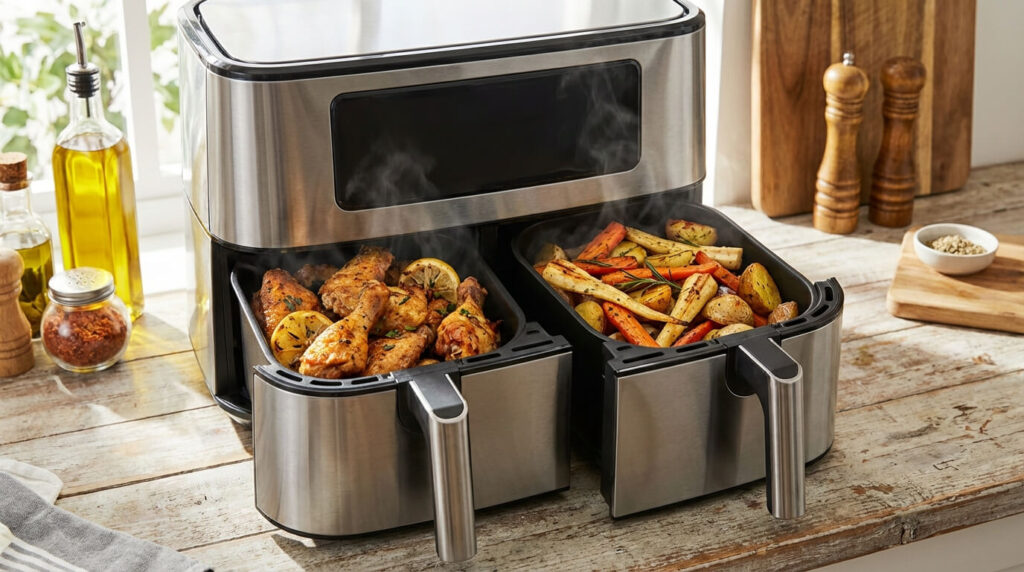 Criterii de care sa tii cont cand iti cumperi cea mai buna friteuza cu aer cald dubla