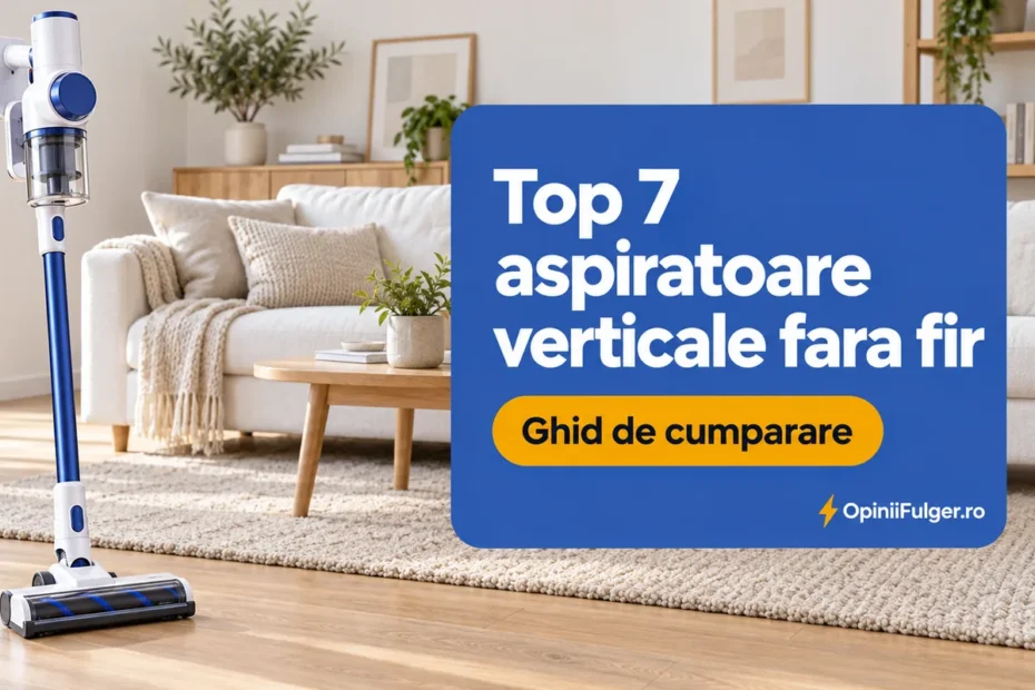 Top 7 aspiratoare verticale fara fir - ghid de cumparare