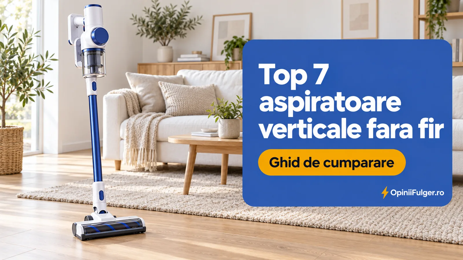 Top 7 aspiratoare verticale fara fir - ghid de cumparare