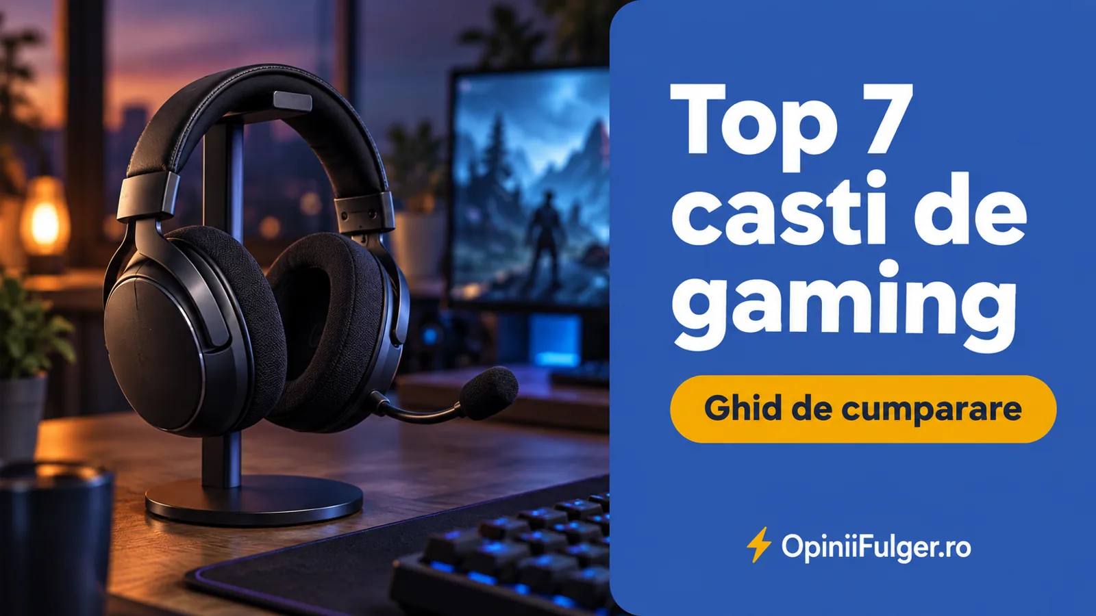 Cele mai bune casti de gaming: top 7 comparate