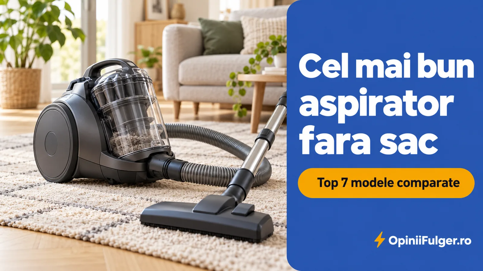 Cel mai bun aspirator fara sac - top 7 modele comparate