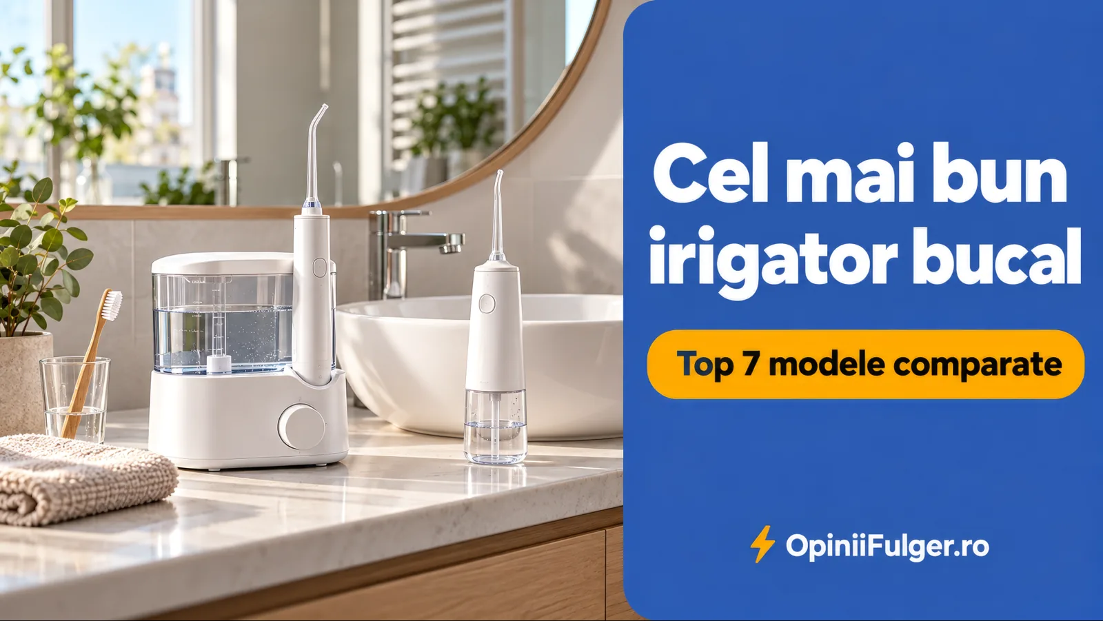 Cel mai bun irigator bucal - top 7 modele comparate