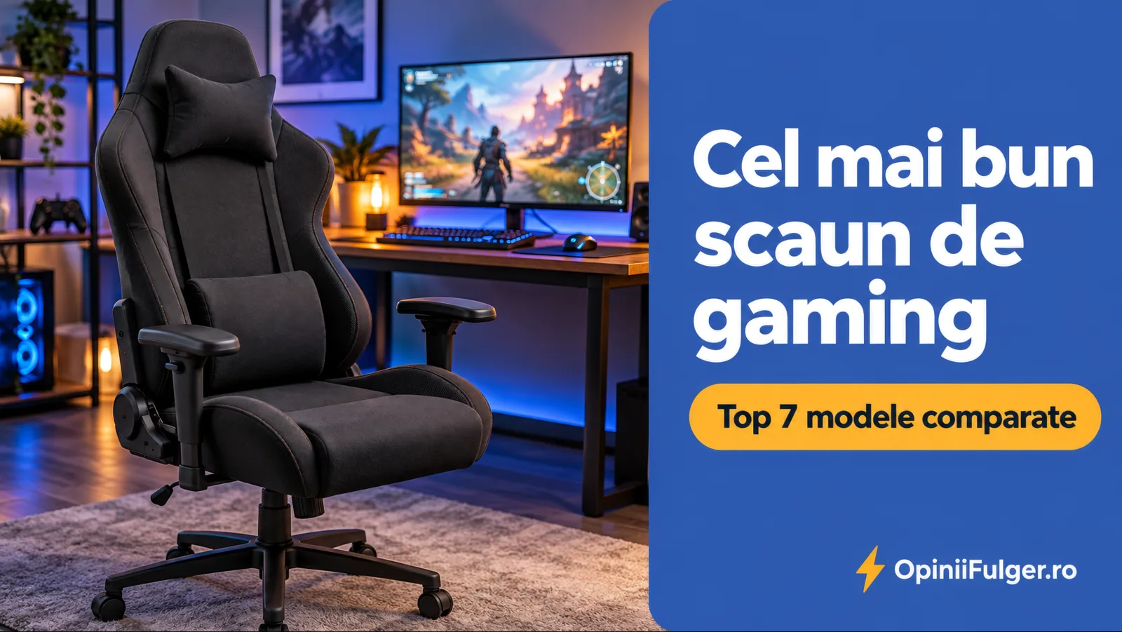 Cel mai bun scaun de gaming - top 7 modele comparate