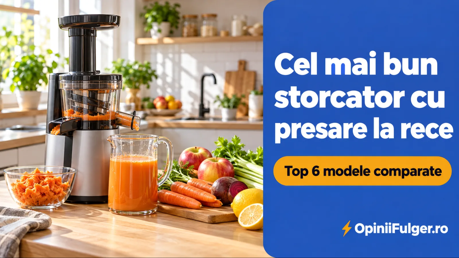 Cel mai bun storcator cu presare la rece - top 6 modele comparate
