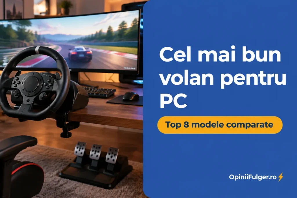 Cel mai bun volan pentru PC - top 8 modele comparate