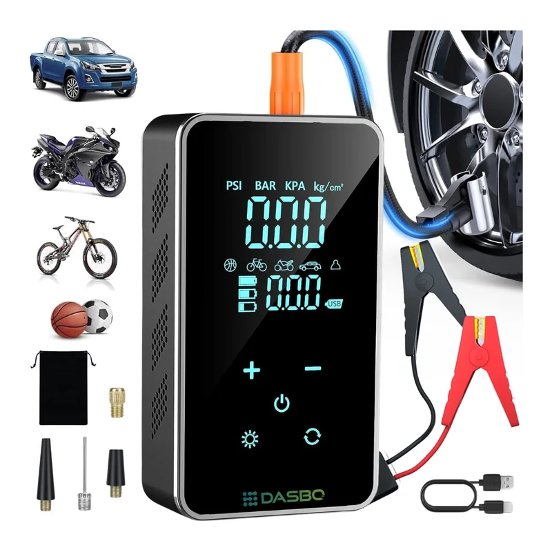 Starter auto Dasbo 4 in 1 cu compresor