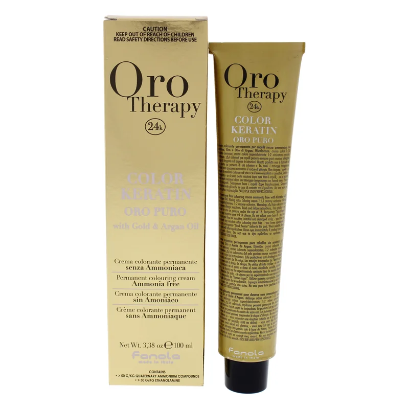 Vopsea de par fara amoniac Fanola Oro Therapy Color Keratin