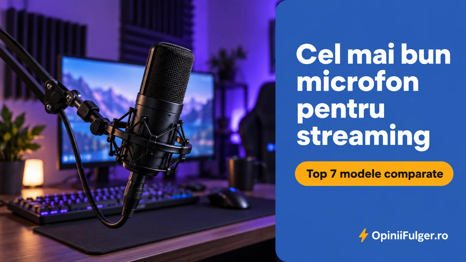 Cel mai bun microfon pentru streaming: top 7 modele comparate