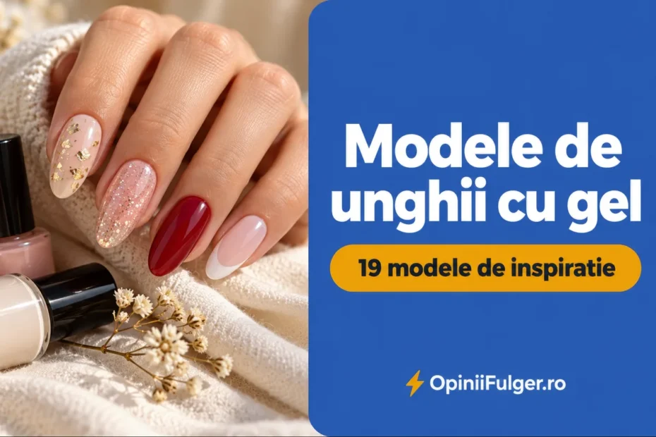 Modele de unghii cu gel - 19 modele de inspiratie