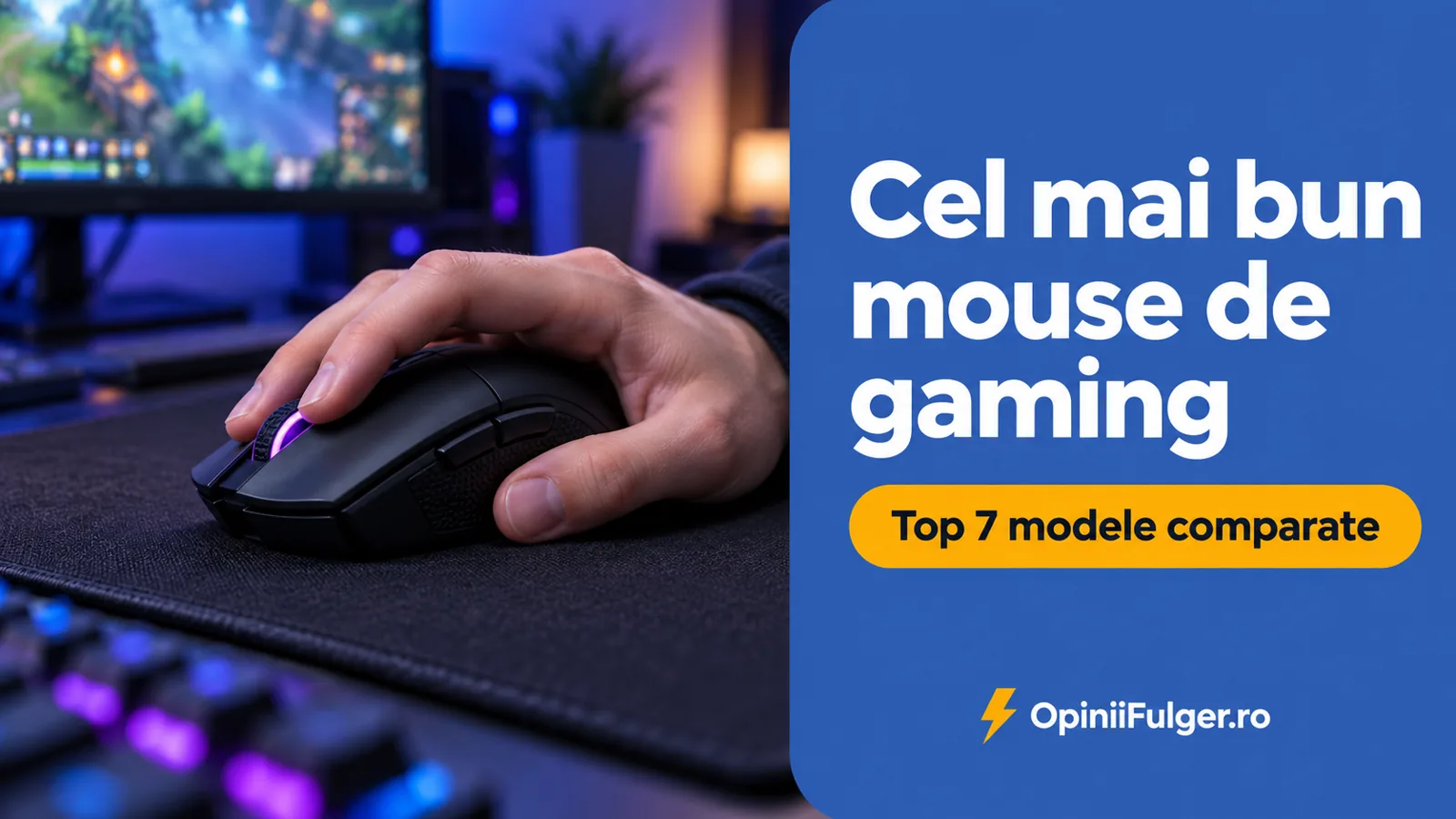 Cel mai bun mouse de gaming: top 7 modele comparate